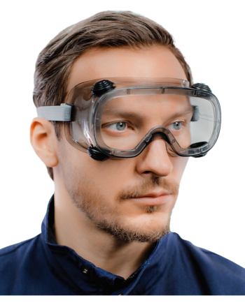 Очки защитные закрытые RUIZ 1 прозрачные с непрямой вентиляцией Астрахань