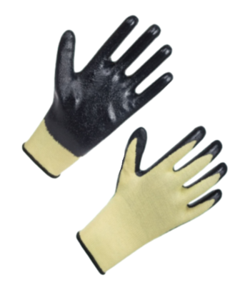 Перчатки КРИПТОН трикотажные антипорезные с частичным текстурированным нитриловым покрытием (1/2) Тольятти