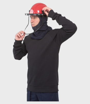 Фуфайка-свитер термостойкая мужская от термических рисков электрической дуги модель «ЭлектроСтоп ТЕРМО», тип В/х С-3. Тверь