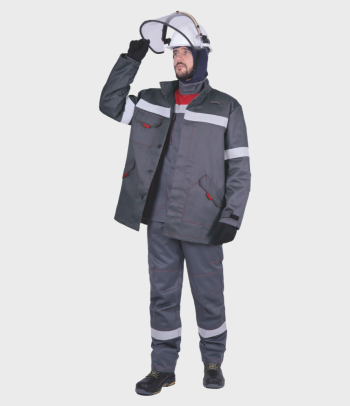 Куртка-накидка термостойкая мужская от термических рисков электрической дуги модель «ЭлектроСтоп ТЕРМО», тип В/хн Н-2 Калуга