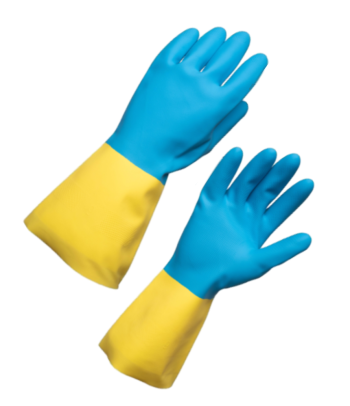Перчатки химически стойкие из латекса с неопреном модель 493 Нижневартовск