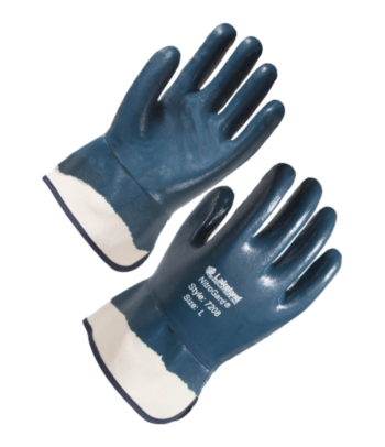 Перчатки Нитрогард с крагами с полным нитриловым покрытием Самара
