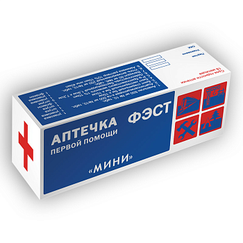 Аптечка первой помощи "МИНИ" для индивидуального пользования (футляр-коробка из пластика) Уфа