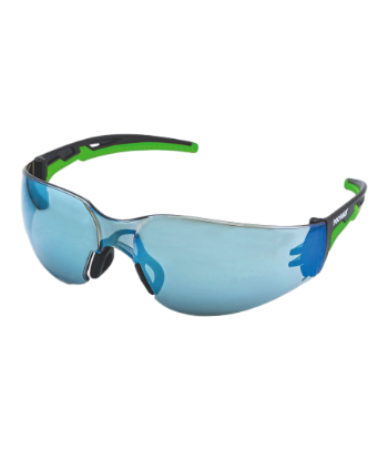 Очки защитные открытые О15 Хаммер Актив, зеркальное голубое покрытие на серой линзе, Кристалайн, 115777  Пермь