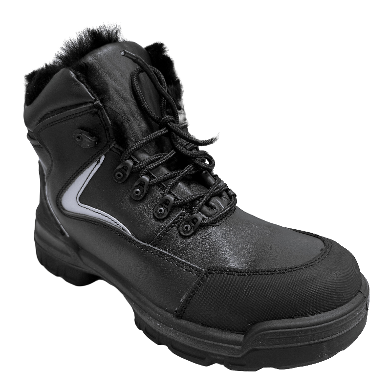 Ботинки кожаные КРЕПКИЙ ОРЕШЕК® с подноском из стекловолокна с  многослойным утеплителем и натуральным мехом Ботинки кожаные КРЕПКИЙ ОРЕШЕК® с подноском из стекловолокна с  многослойным утеплителем и натуральным мехом