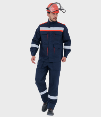 Костюм специальный летний легкий мужской из огнезащитной ткани для защиты от термических рисков электрической дуги СП011-Л (20,1 кал/см²) Пермь