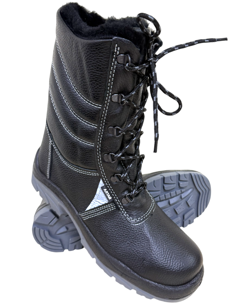 Ботинки кожаные АЛТАЙ, с металлическим подноском, утепленные натуральным мехом Ботинки кожаные АЛТАЙ, с металлическим подноском, утепленные натуральным мехом