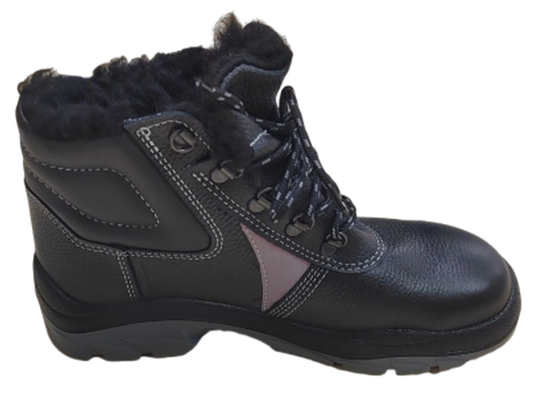 Ботинки кожаные ТЯГАЧ® с металлическим подноском утепленные