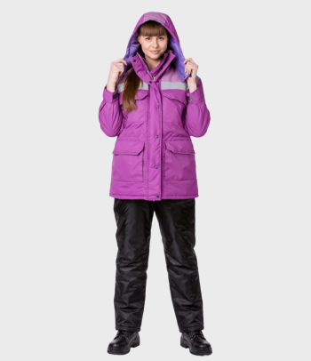 Куртка женская утепленная СЕЛЕНГА сиреневая Ульяновск