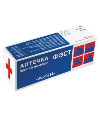 Аптечка первой помощи "МИНИ" для индивидуального пользования (футляр-коробка из пластика) Владимир