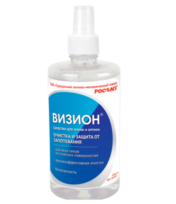 Средство для ухода за оптическими поверхностями очищающее с незапотевающим эффектом ВИЗИОН® 460 мл (с пульверизатором) , 00703 Пермь
