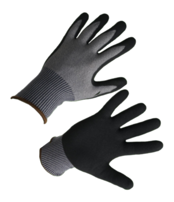 Перчатки ХОРНЕТ-АДАМАС с нитриловым покрытием песочной текстуры, уровень защиты E Омск
