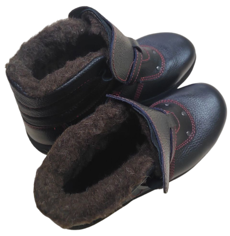 Ботинки сварщика с быстросъёмной застежкой, композитный подносок, утеплитель шерстяной мех