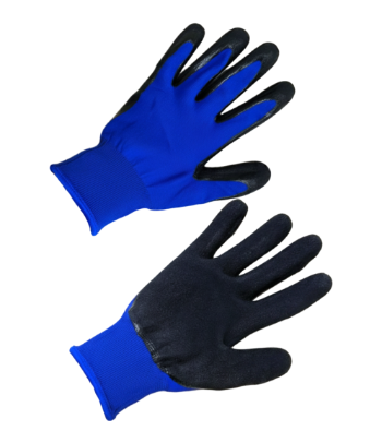 Перчатки трикотажные с частичным нитриловым покрытием песочной текстуры Абакан