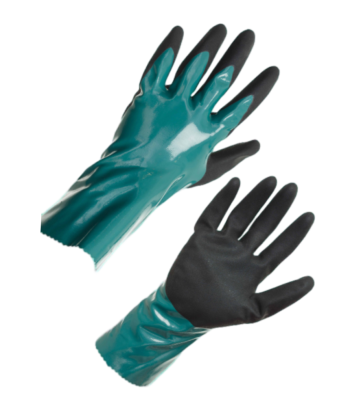 Перчатки химически стойкие нитриловые на трикотажной основе Мурманск